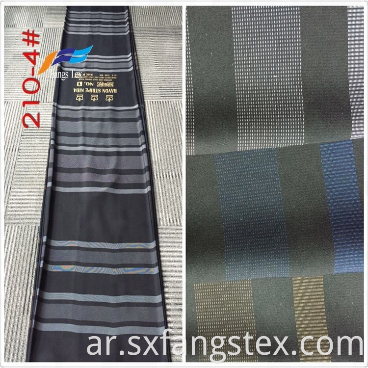 Warmly Polyester Rayon Nida Dubai Striped Knitted Fabrics 1